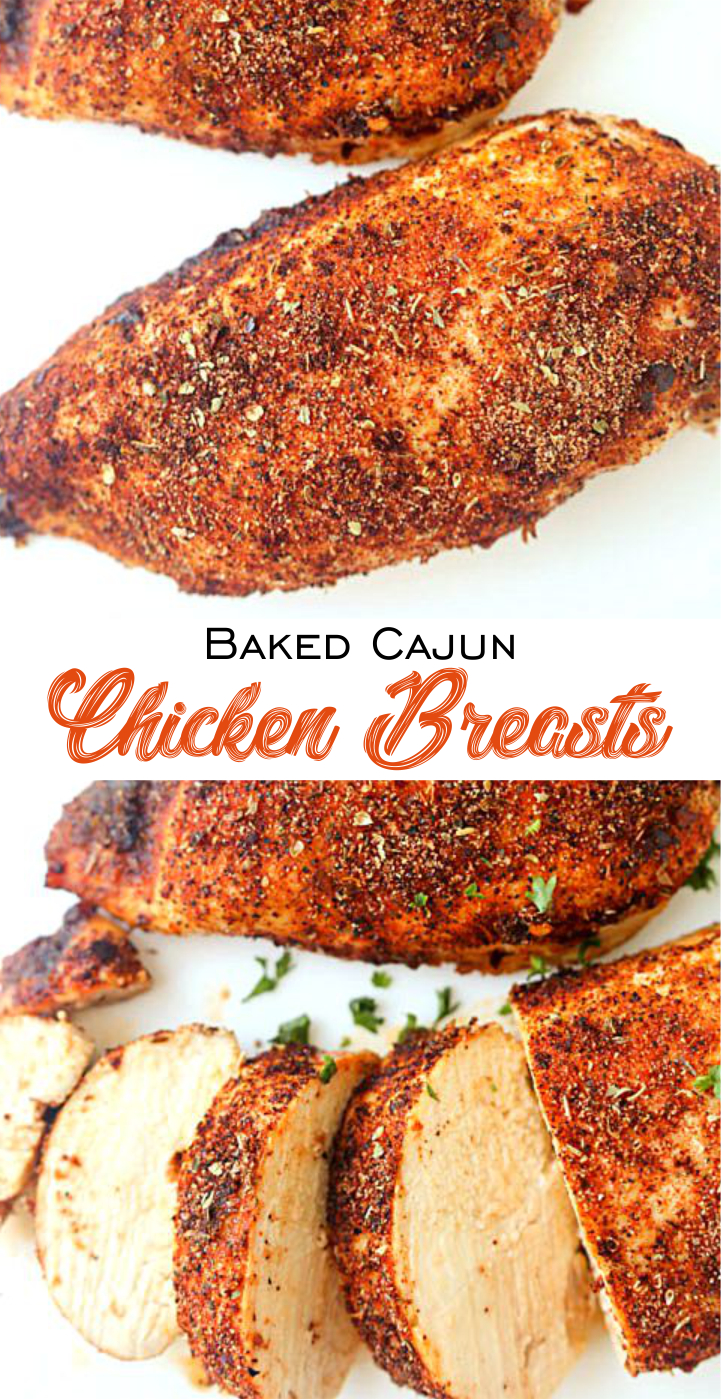 Baked Cajun Chicken Breasts Think food