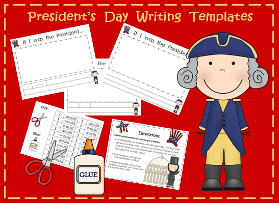 http://www.teacherspayteachers.com/Product/Presidents-Day-Writing-3-templates-included-558067