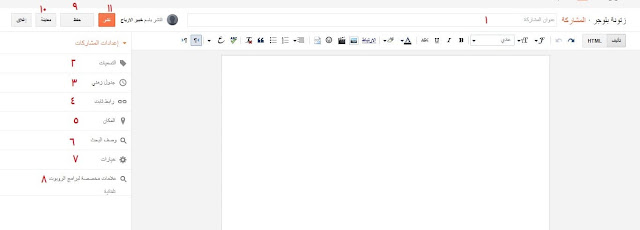 شرح طريقة تنسيق المواضيع في بلوجر 