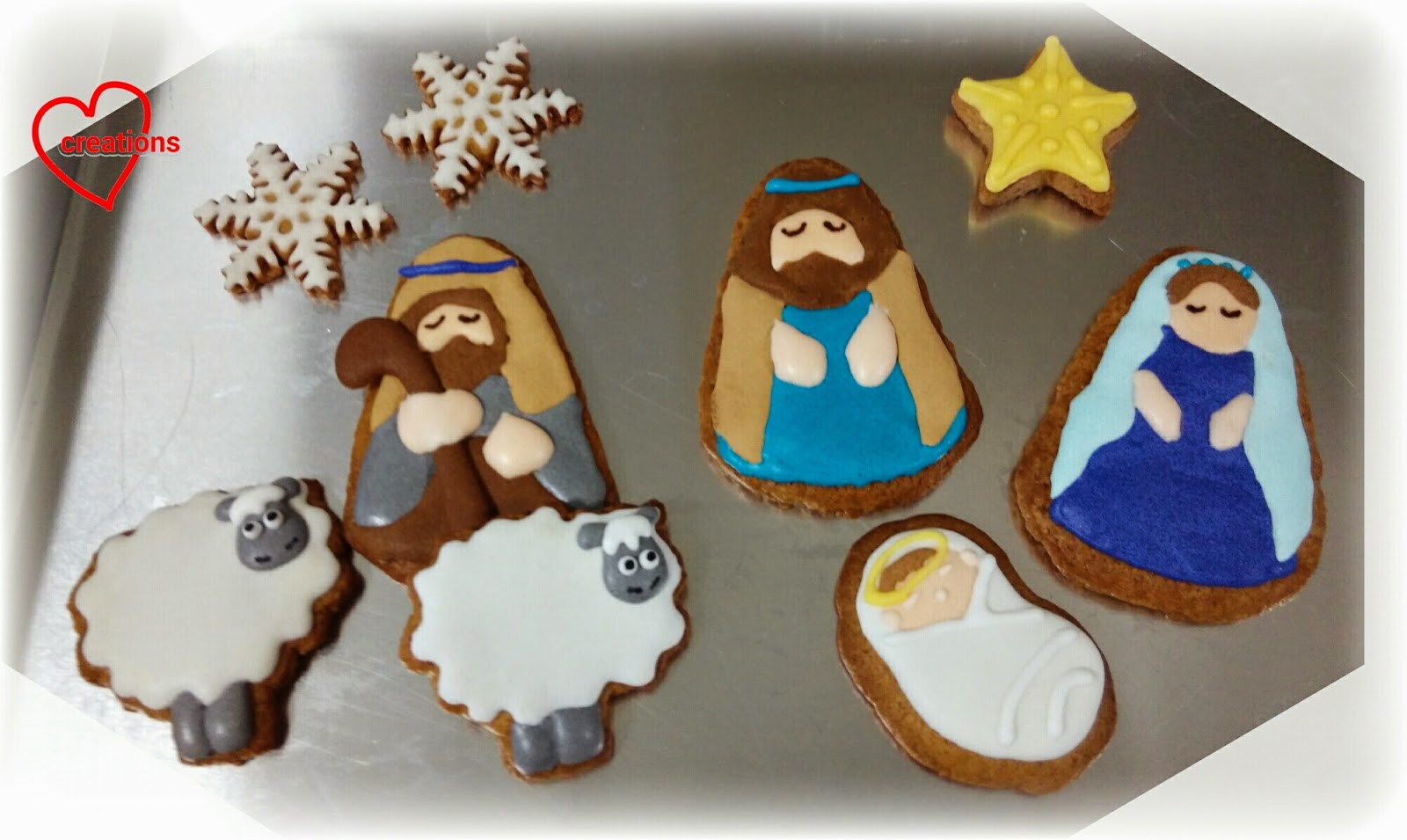 Loving Creations for You Navitity Christmas Gingerbread Cookies