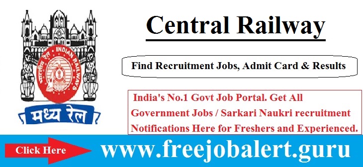 RRCCR Recruitment 2016 | 2326 Posts | Apprentices Jobs | Sarkari Naukri Central Railway, Railway, Railway Sports Quota Jobs, RRB Recruitment, rrccr logo