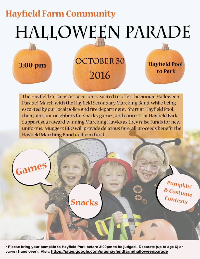 Hayfield Band Boosters October 2016