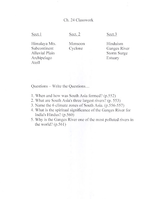 Mr. E's World Geography Page