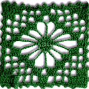 Motivo cuadrado a Crochet Motivo cuadrado a Crochet