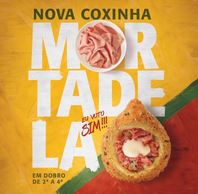 Ragazzo une dois lados e lança a coxinha de mortadela! Ragazzo une dois lados e lança a coxinha de mortadela!