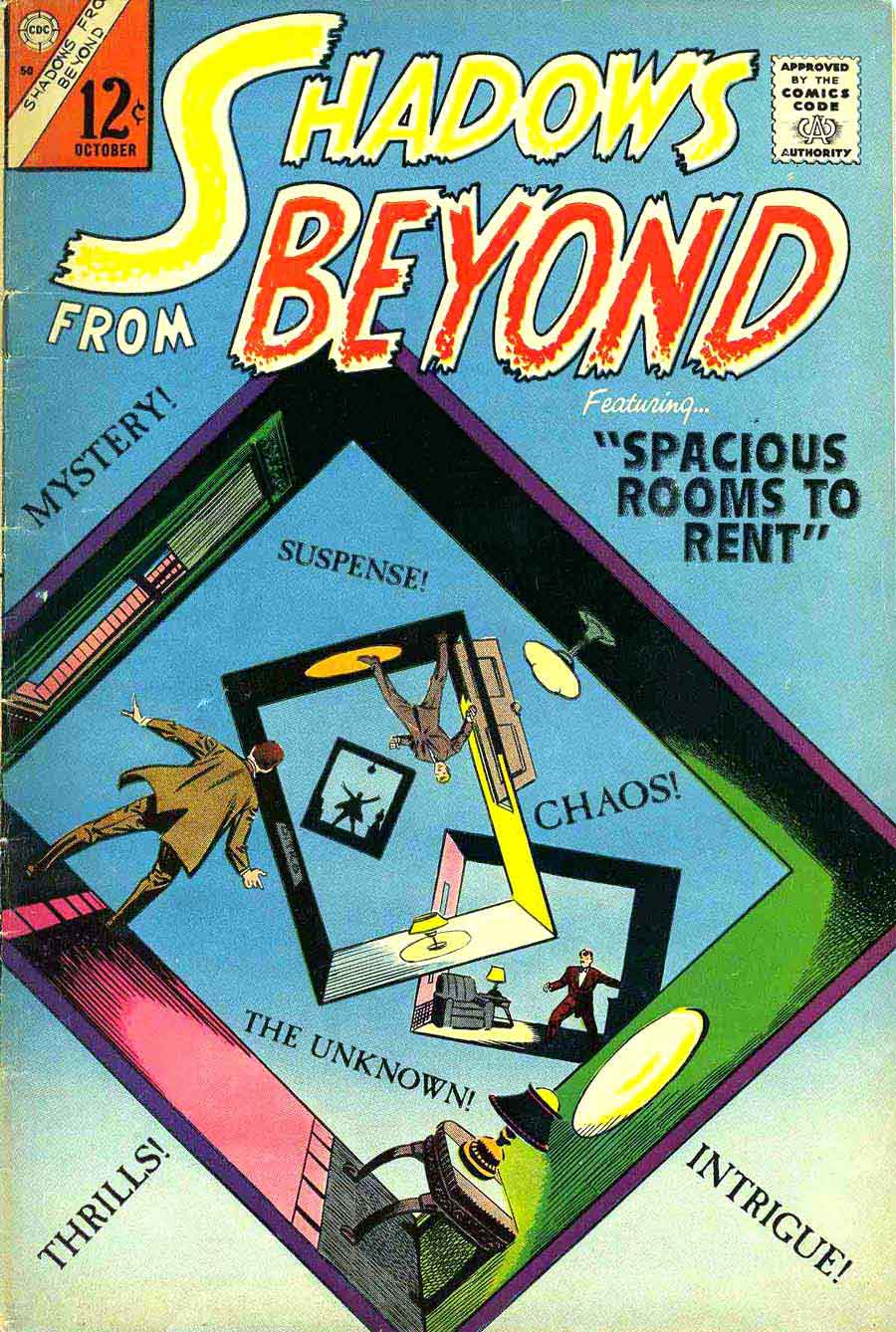 Shadows from Beyond v2 #50 silver age comic book cover by Steve Ditko