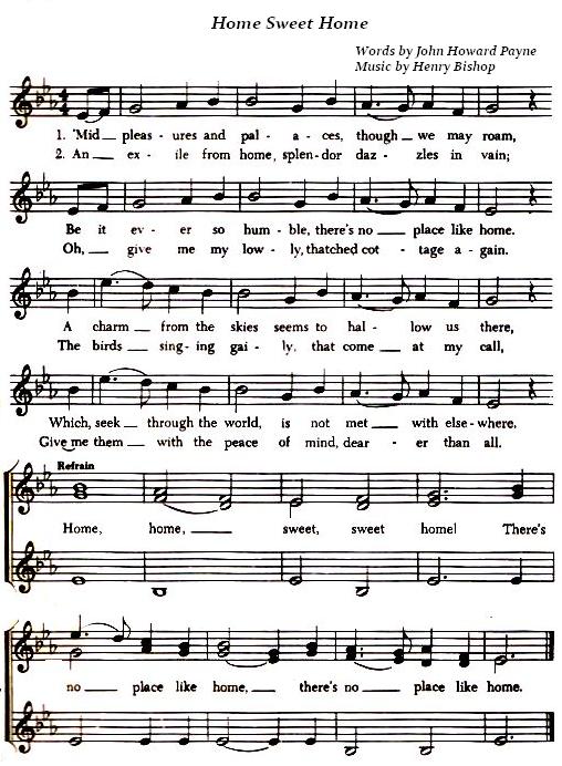 Home Sweet Home by John H. Payne and Henry (Sheet Music)