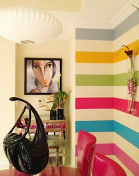 painting wall techniques creative lines horizontal rooms area colorful dining wandgestaltung streichen ideen