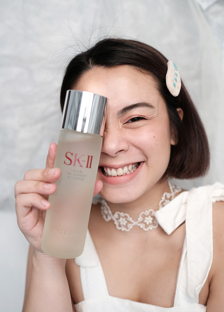 Kulit sebening kristal setelah menggunakan SK-II Facial Treatment Essence