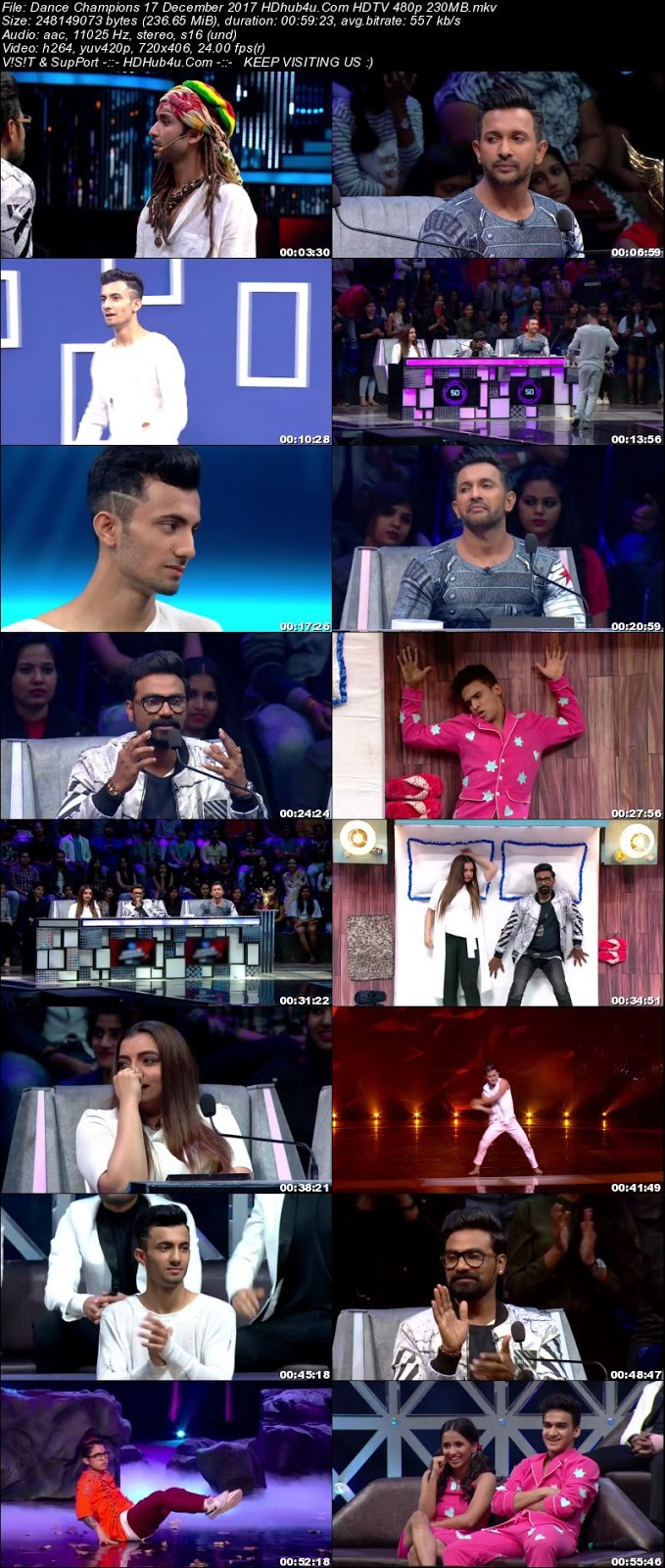 Dance Champions 17th December 2017 480p HDTV 230MB Download