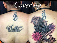Feminine Name Cover Up Tattoos On Arm