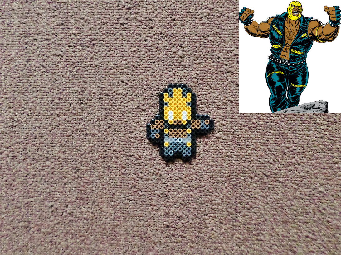 Long Black Fingers Marvel Comics New Warriors Perler Beads