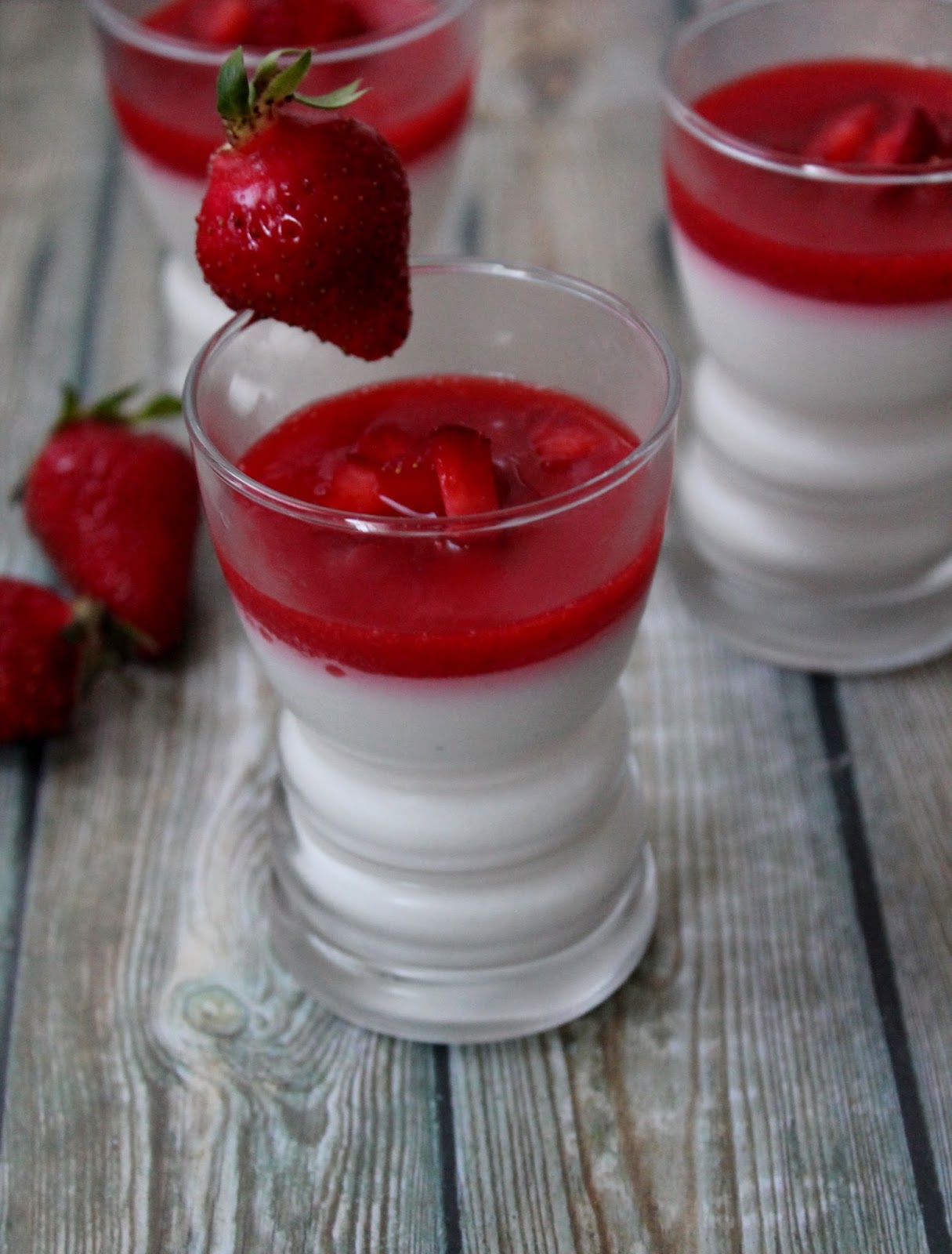 Pannacotta aux fraises