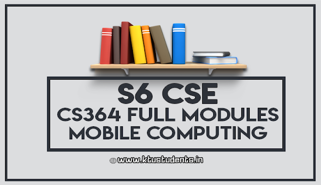 cs364 mobile computing full notes