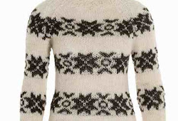 Two colour sweater design graph Clearance