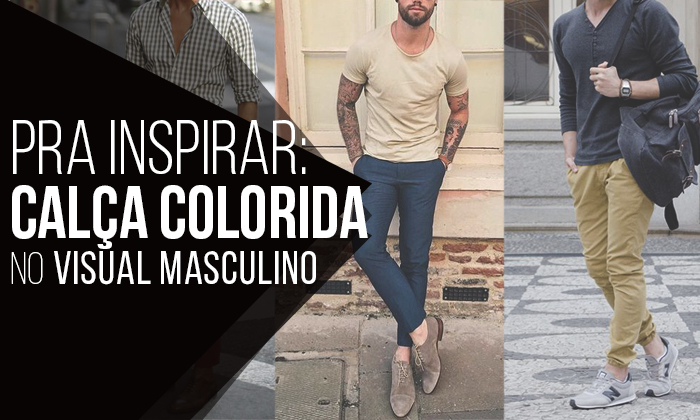 calça colorida masculina 2018