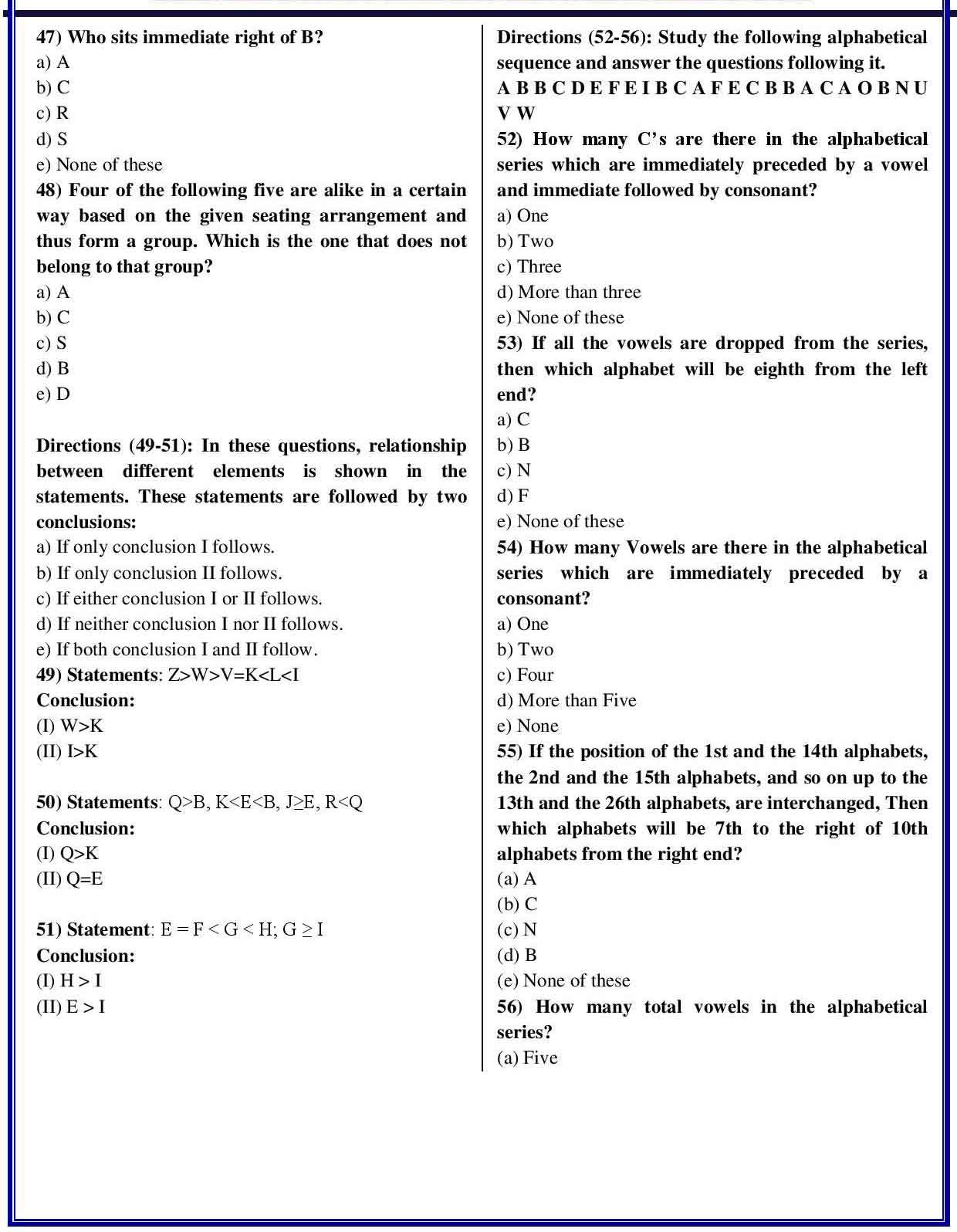 IBPS Clerk Prelims Question Paper 2017 Download PDF IBPS Clerk Prelims Question Paper 2017 Download PDF