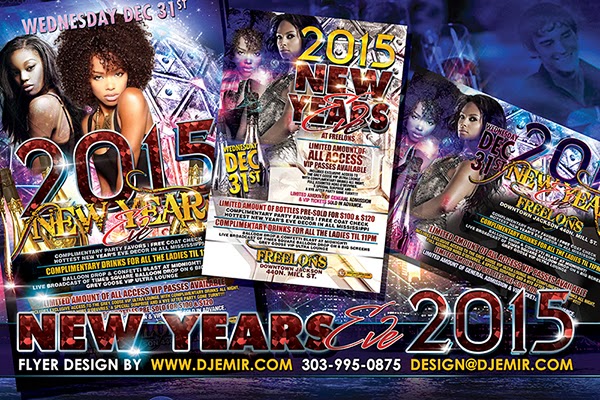 Freelon's New Years Eve 2015 Flyer Design Freelon's New Years Eve 2015 Flyer Design