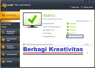 Cara Register Avast Free Menjadi Pro