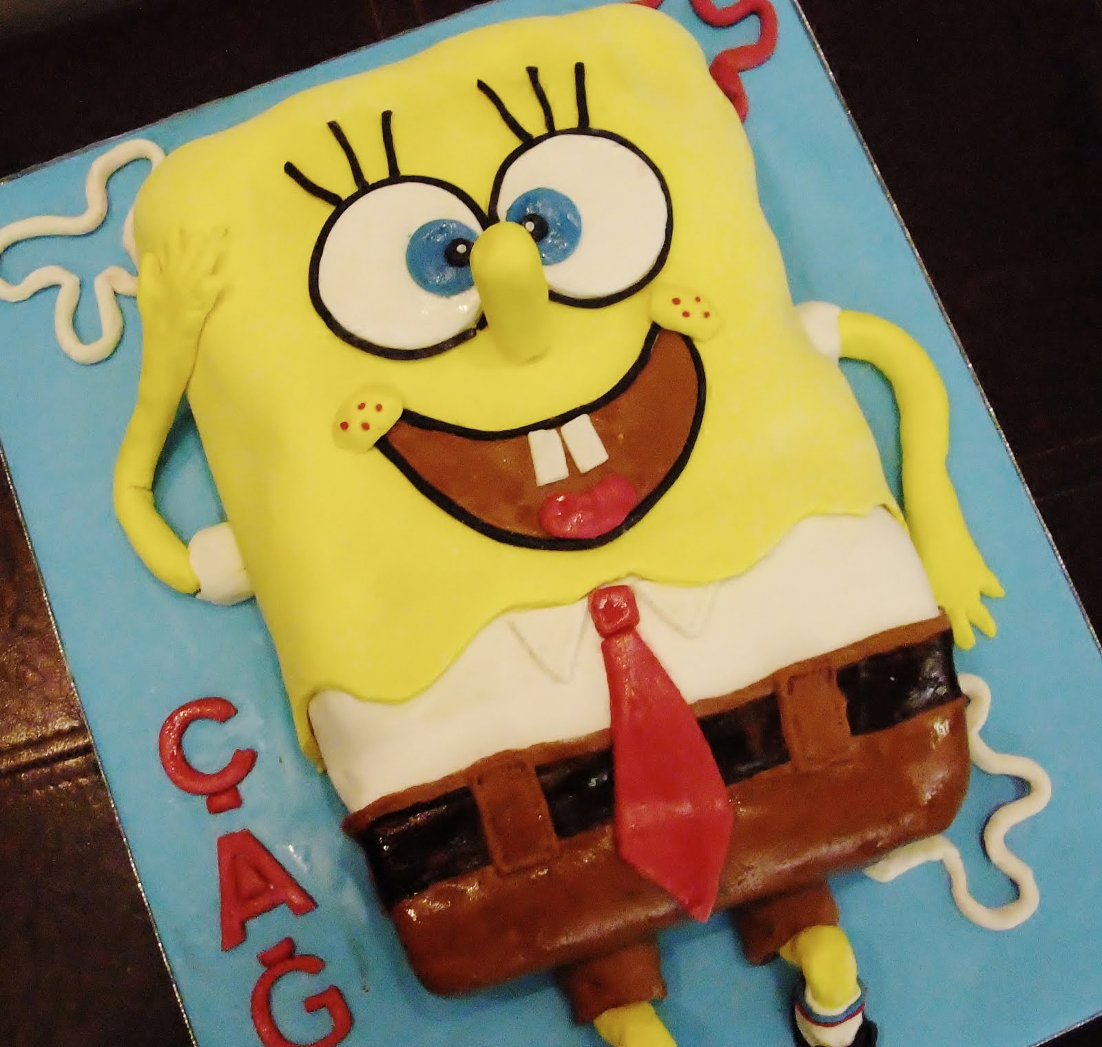 İpek Butik Pasta ,Çikolata ve Kurabiye sünger bob [sponge bob]