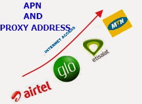 APN, Proxy Server Addresses and Dial Numbers