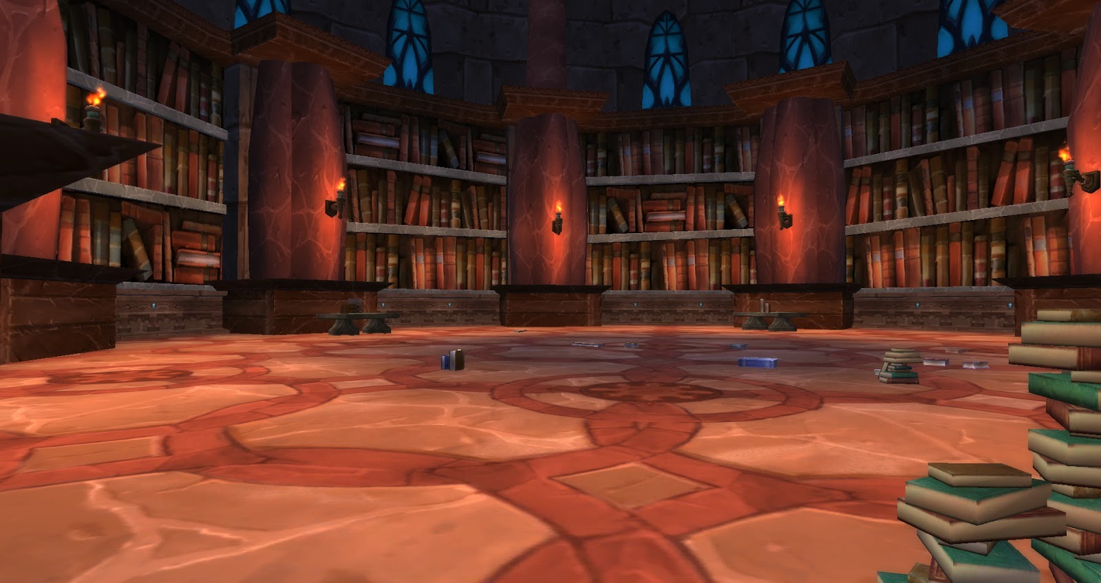 Библиотека 3 0. Каражан библиотека. Wow библиотека. Библиотеки с Warcraft. Библиотеки в ворлд оф варкрафте.