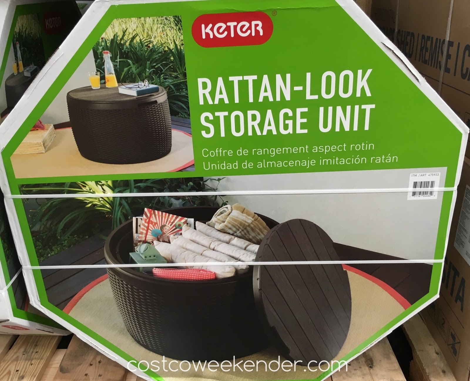 Keter RattanLook Storage Unit Costco Weekender