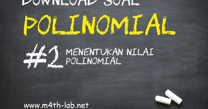 Download Pdf Soal Pemantapan Polinomial Suku Banyak Menentukan Nilai Polinomial Folder Soal Cpns Kumpulan Soal Cpns