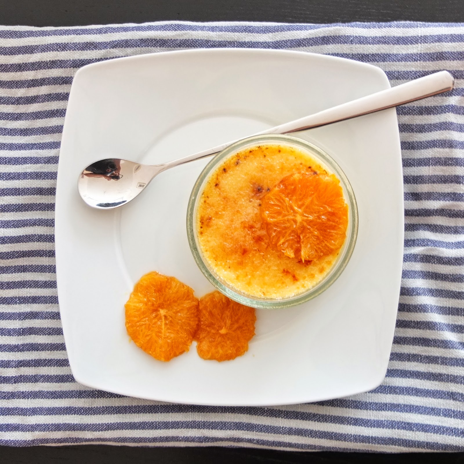Pâtisserie Nadine: Crème Brûlée mit karamellisierten Orangen