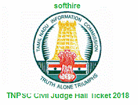 TNPSC Civil Judge Hall Ticket