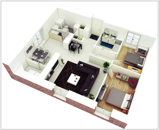 Gambar Denah Rumah 3D Gambar Denah Rumah 3D