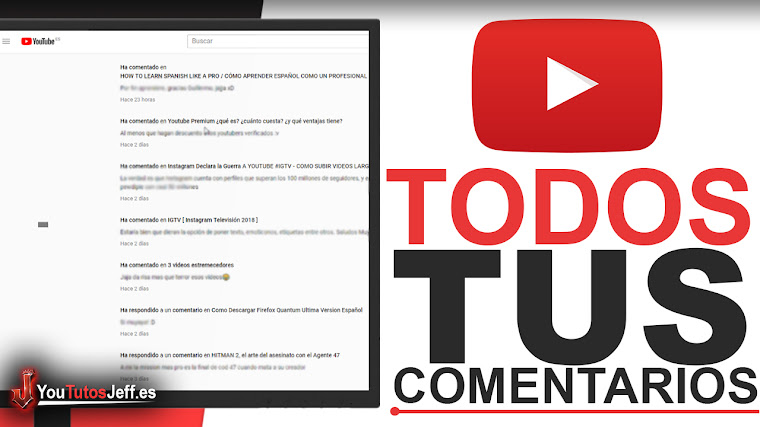 Como Ver todos mis Comentarios de Youtube - Fácil y Rápido