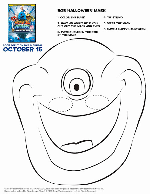 Bob Halloween Mask Monsters Vs. Aliens Cloning Around