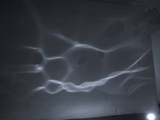 projected on side wall