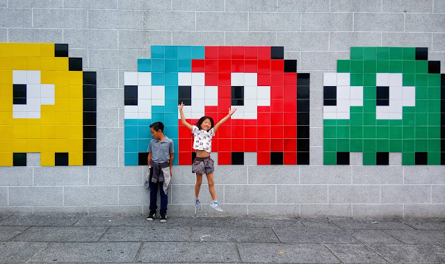 invader invader mosaics in hong kong