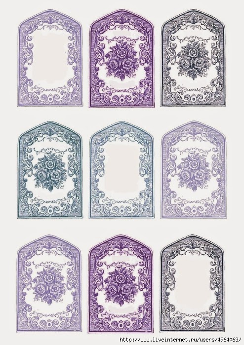 Etiquetas Retro Shabby Chic para Imprimir Gratis. 