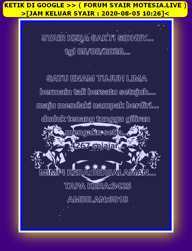 PREDIKSI SYDNEY COJEEL