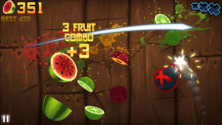 لعبة تقطيع الفواكه فروت نينجا fruit ninja