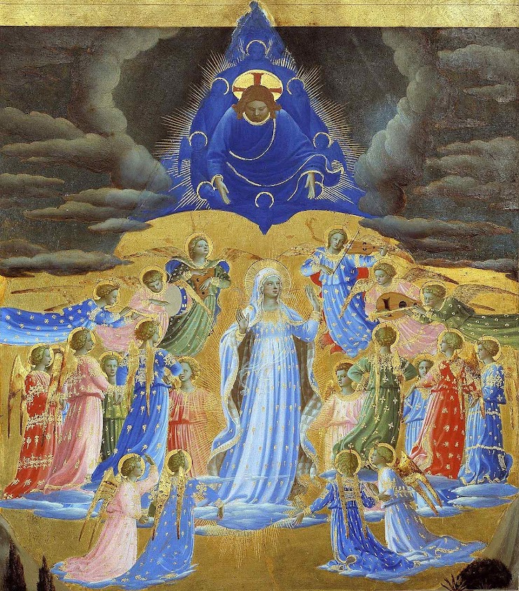 Assunção, Fra Angelico (1395 – 1455), Google Cultural Institute. Assunção, Fra Angelico (1395 – 1455), Google Cultural Institute.