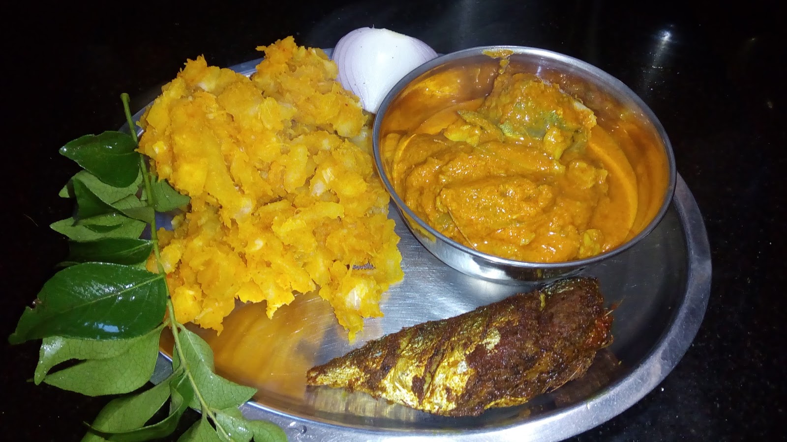 Spicy Foods Zone Unakka kappa vevichathu/ dried tapicoca with out coconut