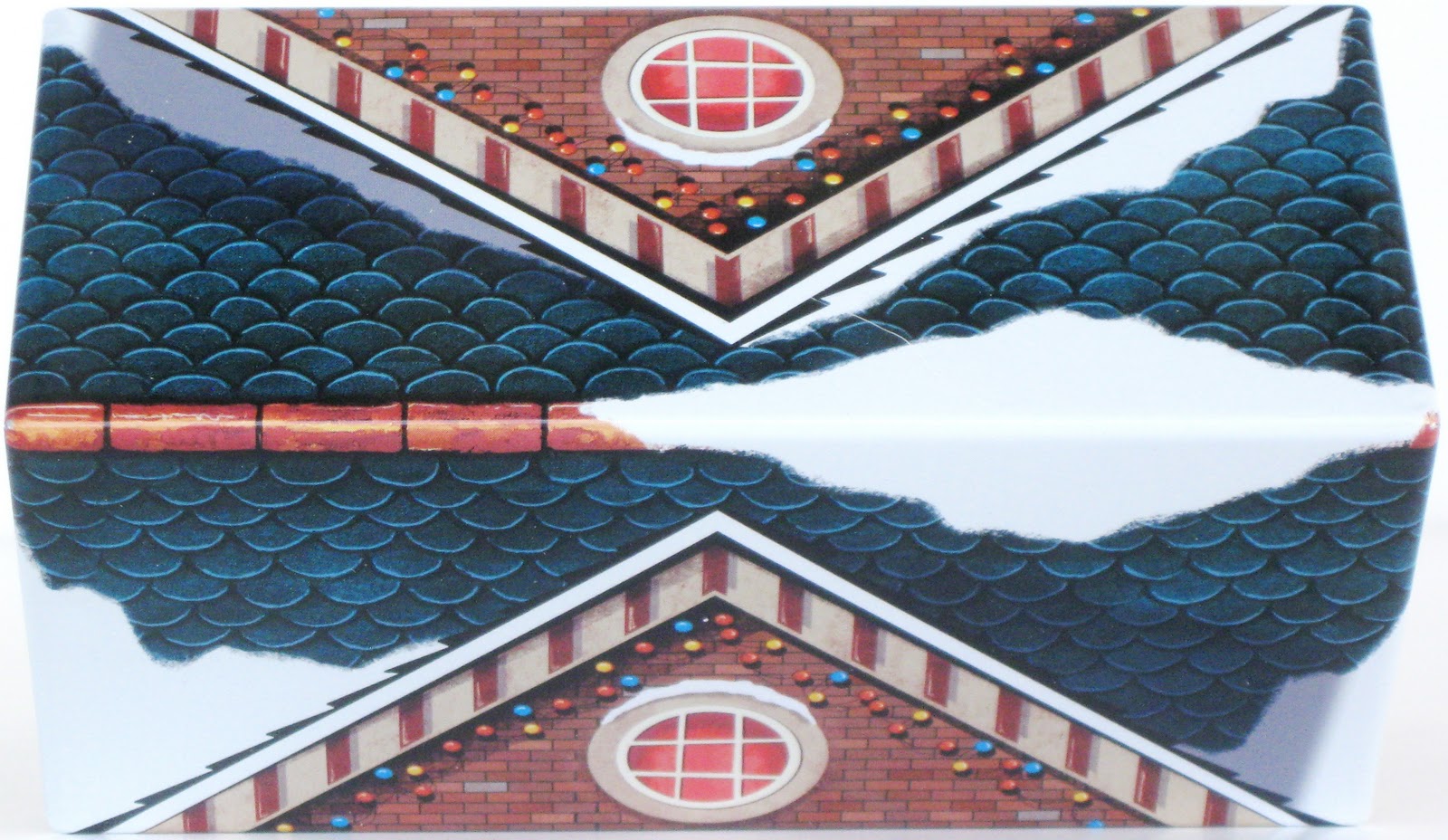 Toys and Stuff Big Lots 2011 Christmas Cookie Tin Town Hall