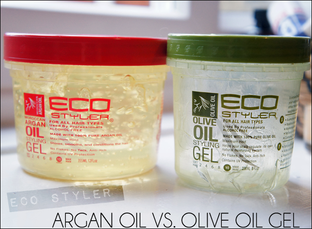 Ecoco Inc Olive Oil Eco Styler Gel Vs. Argan Oil Eco Styler Gel, Comparison & Review