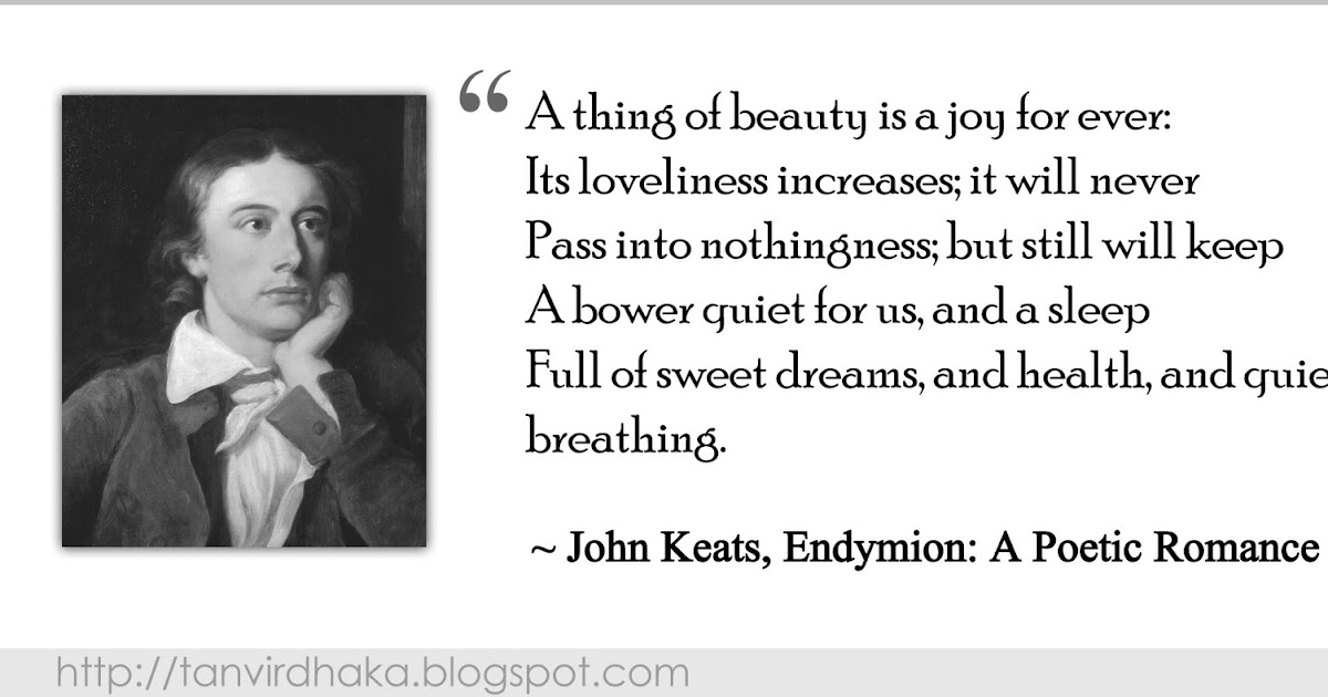 Quotations by John Keats Tanvir's Blog