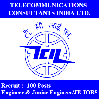 TCIL Admit Card 2017 | 100 Posts | Engineer & Junior Engineer Jobs | Sarkari Naukri TCIL Admit Card, Admit Card, tcil logo
