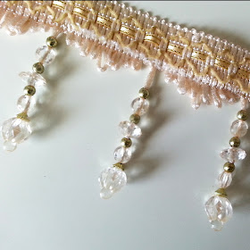 Length of fringing with bead drops attached to the bottom.