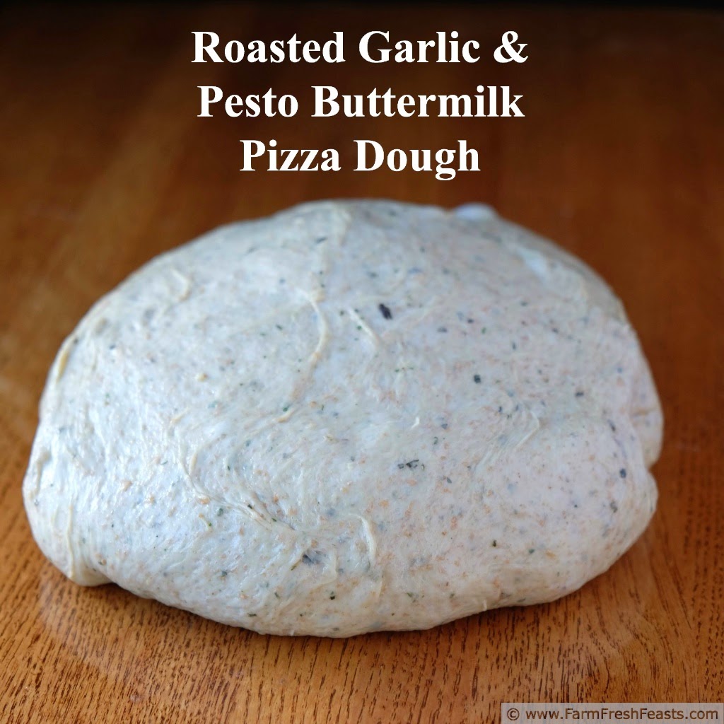 Farm Fresh Feasts Roasted Garlic & Pesto Buttermilk Pizza Doughon