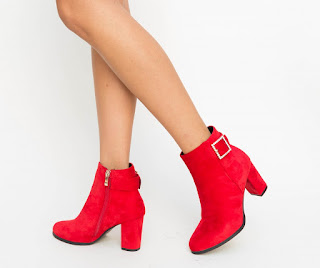 Botine Somex Rosii elegante si ieftine Botine Somex Rosii elegante si ieftine