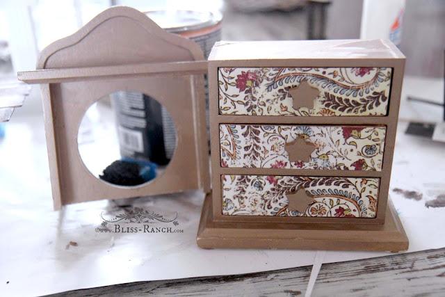 Dollhouse Upcycle, Clock to Dresser, Bliss-Ranch.com
