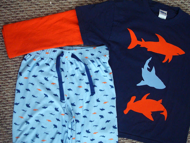 Speckled Owl Studio: Quick Shark Pajamas