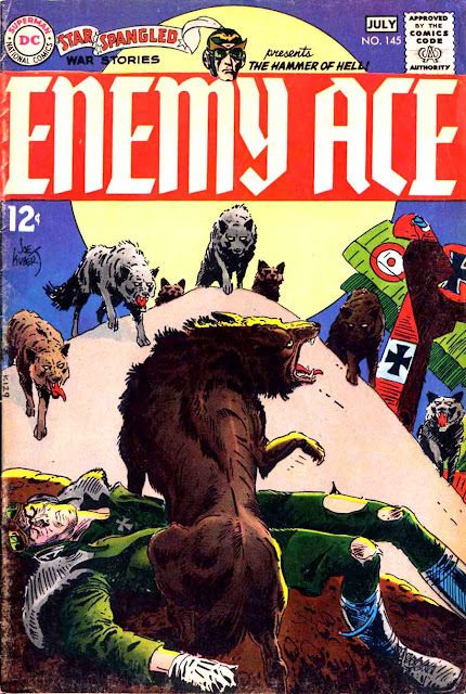 Star Spangled War v1 #145 enemy ace dc comic book cover art by Joe Kubert Star Spangled War v1 #145 enemy ace dc comic book cover art by Joe Kubert